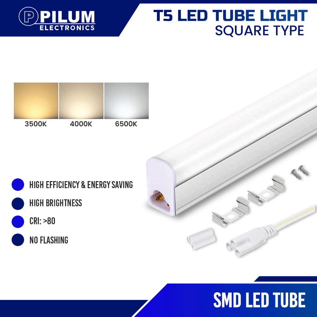 PILUM High Quality T5 LED Tube Light 9W 12W 18W White Light Super ...