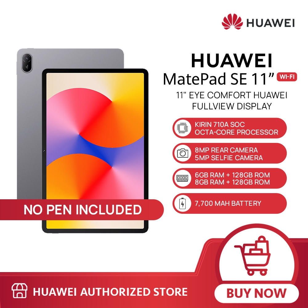 HUAWEI Matepad SE 11” Tablet | Wi-Fi | 6GB+128GB / 8GB+128GB | Kirin ...