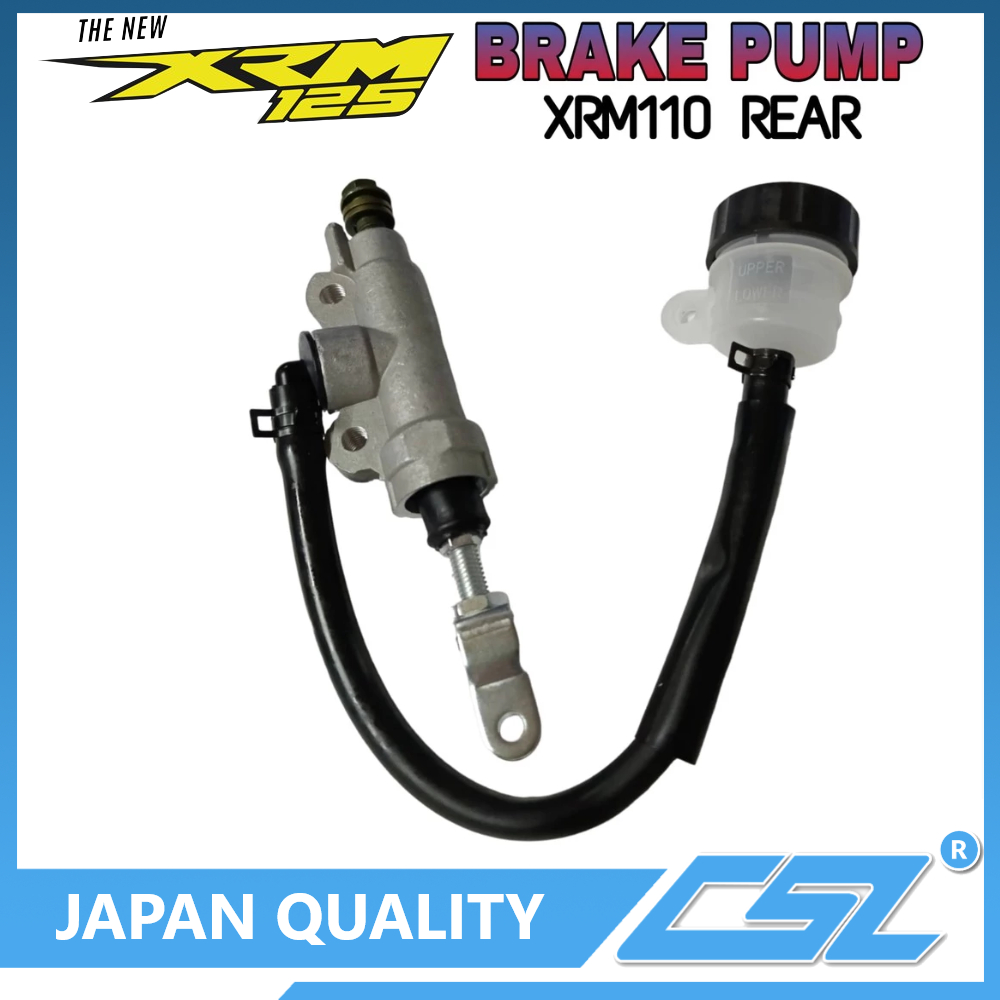 CSL REAR MASTER PUMP UNIVERSAL XRM 110 XRM 125 / RAIDER150 SILVER REAR ...