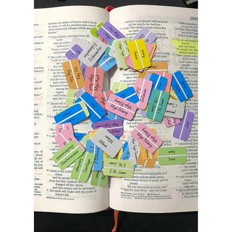 Tagalog Bible Tabs Sticker 66 books of the Bible | Shopee Philippines