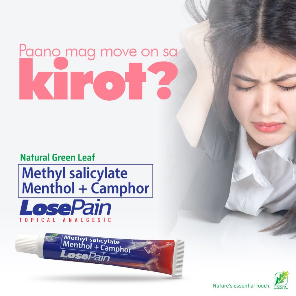 NATURAL GREEN LEAF LOSE PAIN TOPICAL ANALGESIC Shopee Philippines