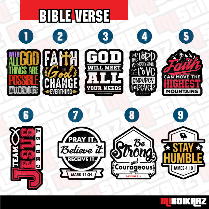Bible verse - Waterproof Sticker | Shopee Philippines