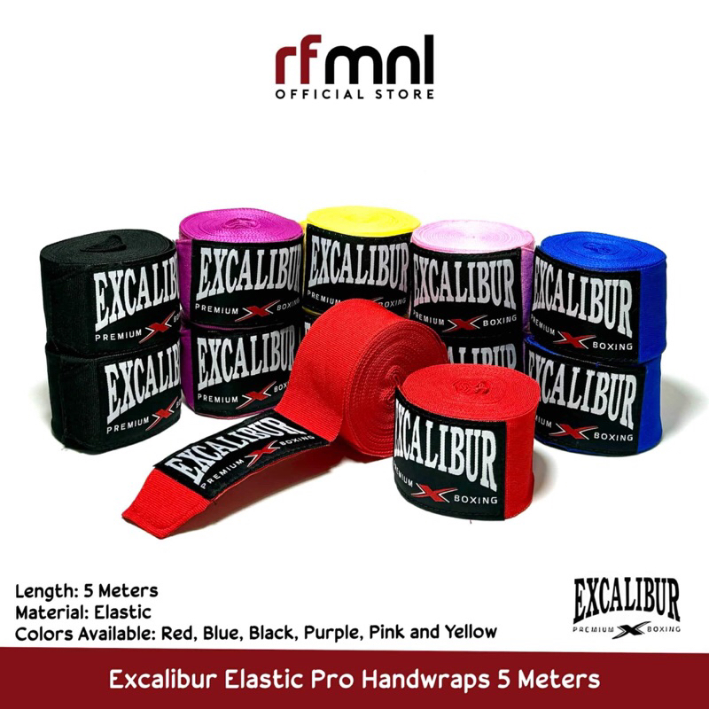 Excalibur Elastic Pro Handwraps 5 Meters | Shopee Philippines