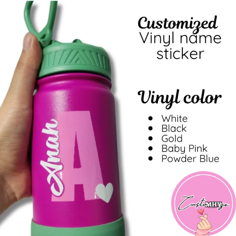 customized name vinyl decal tumbler sticker laptop sticker | Shopee ...