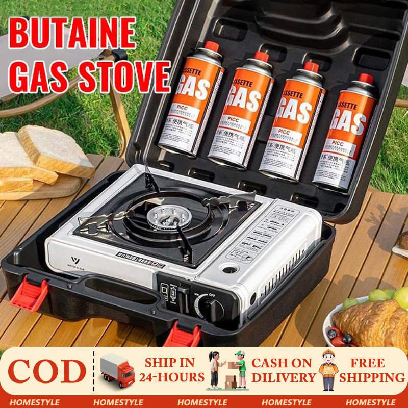 2 in 1 portable gas butane stove outdoor camping single butaine stove ...