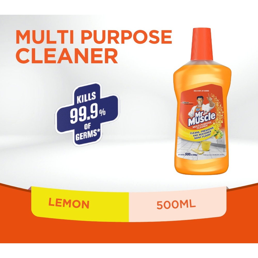 MR. MUSCLE Multi Purpose Cleaner Lemon 500mL | Shopee Philippines