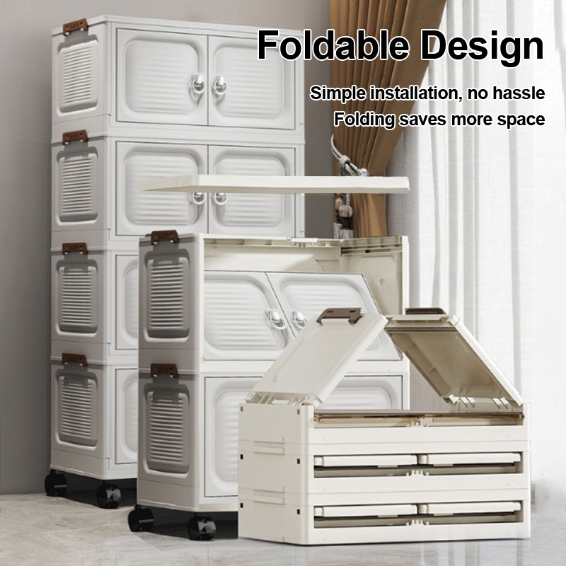Storage Box Durabox for Kitchen Cabinet Plastic Foldable Bedroom Drawer ...