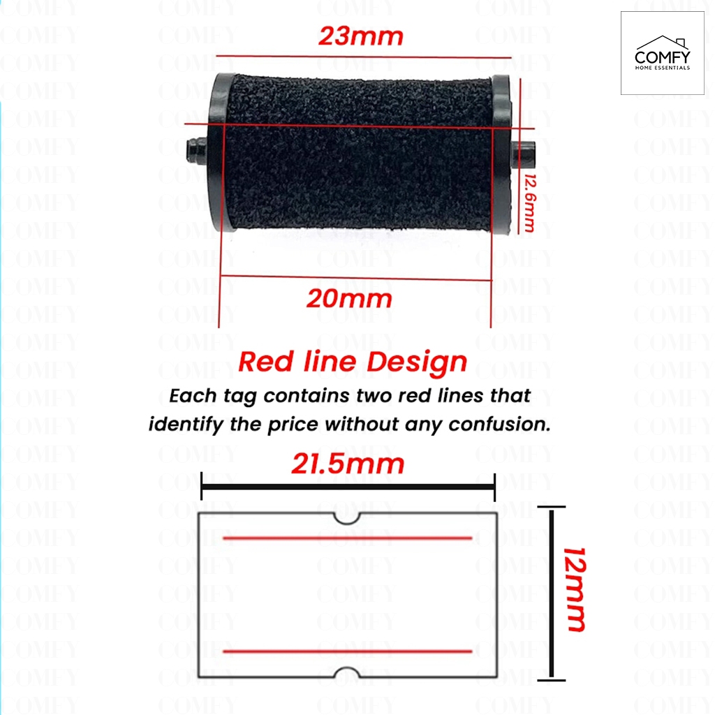 Ink Roll Ink Cartridge Replacement For Price Labeller MX-5500 Refill ...