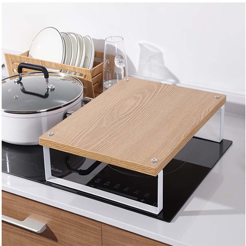 Home kitchen multifunction shelf induction cooker rack countertop ...
