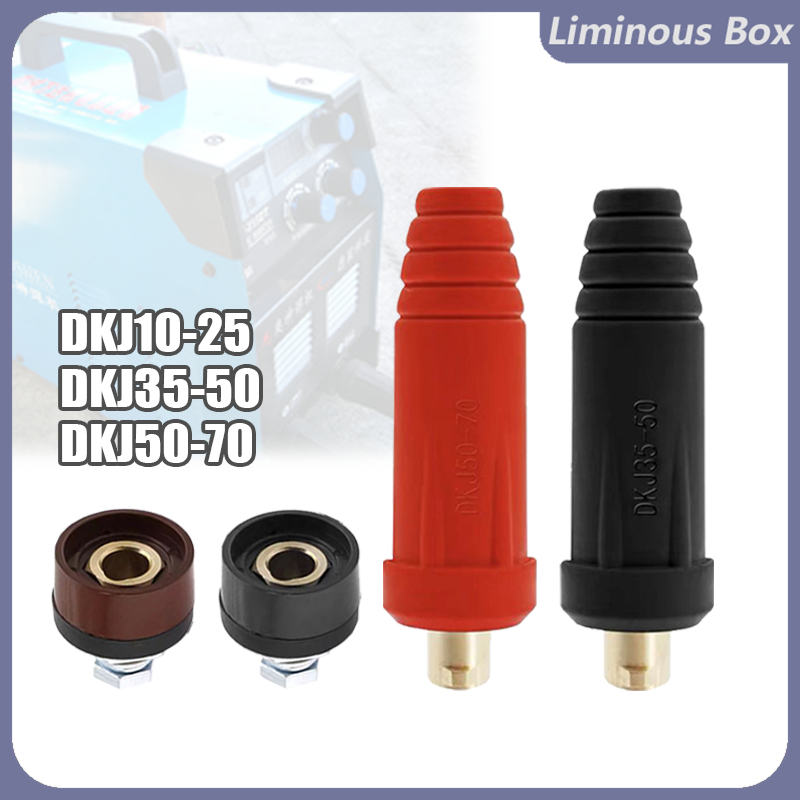 2pcs Standard Welding Cable Connector Plug And Socket Set DKJ 50-70 DKJ ...