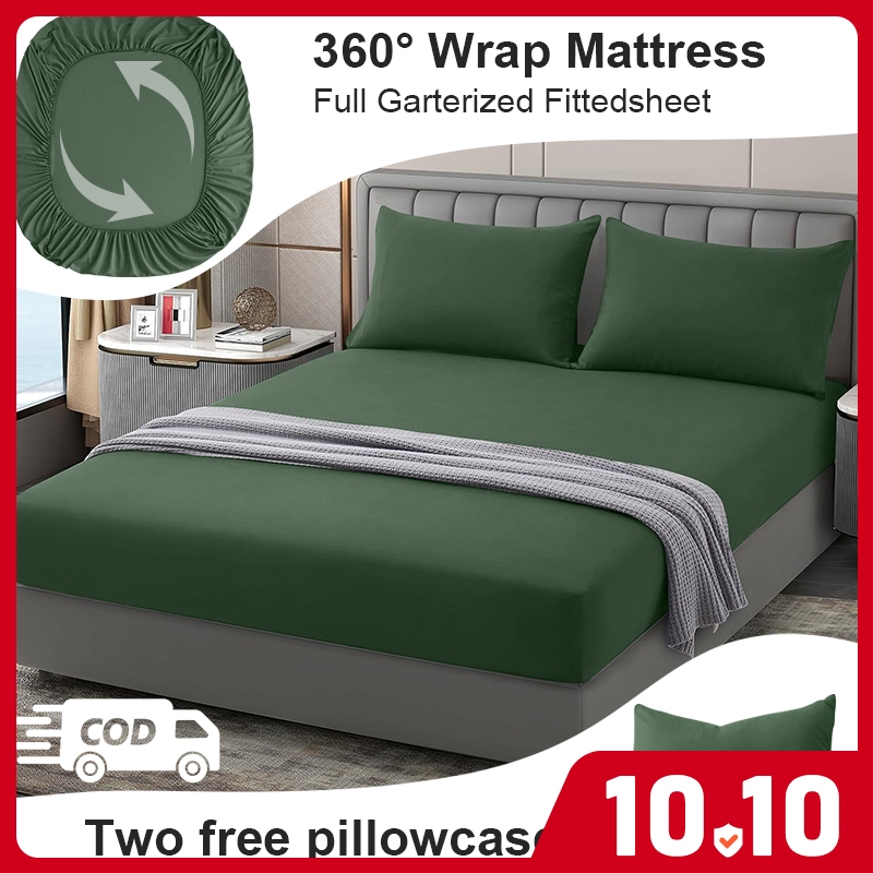 Bedsheet No Lukot No Gusot Mattress Protective Cover Garterized