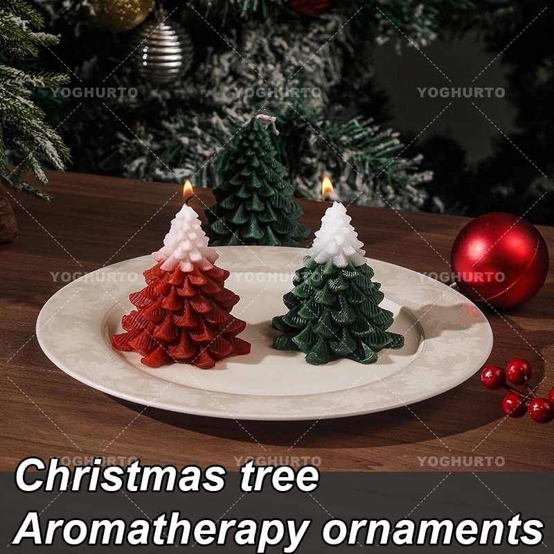 Christmas Tree Scented Candle Aromatherapy Candles Atmosphere