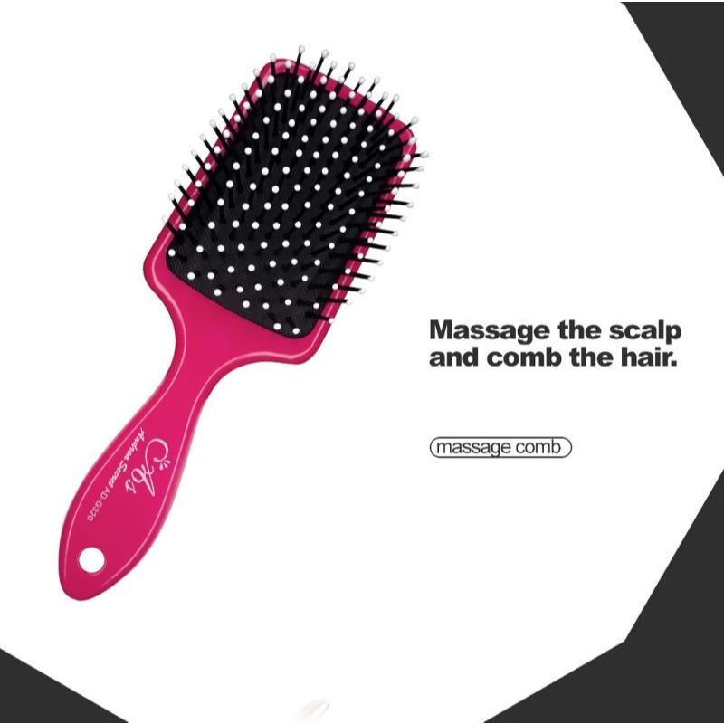 Andrea Secret Hair Comb Tangle Free Brush Paddle Professional Scalp ...