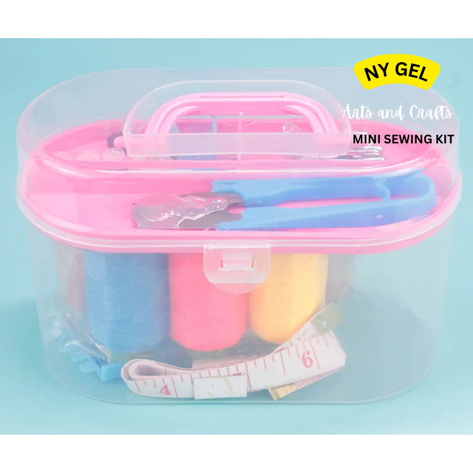 Family Travel Sewing Project Kit Portable Small Traveler Sewing
