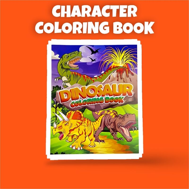 Dinosaur Coloring Book Big — Educational School Supplies Drawing Crayon