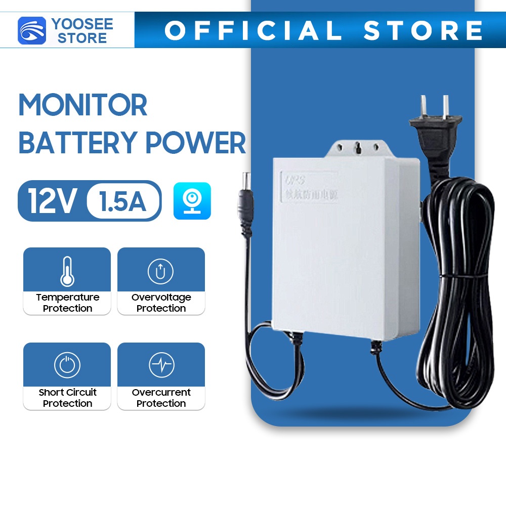 AVIDUS 12V 1.5A CCTV Power Supply UPS Battery Backup for WiFi Router