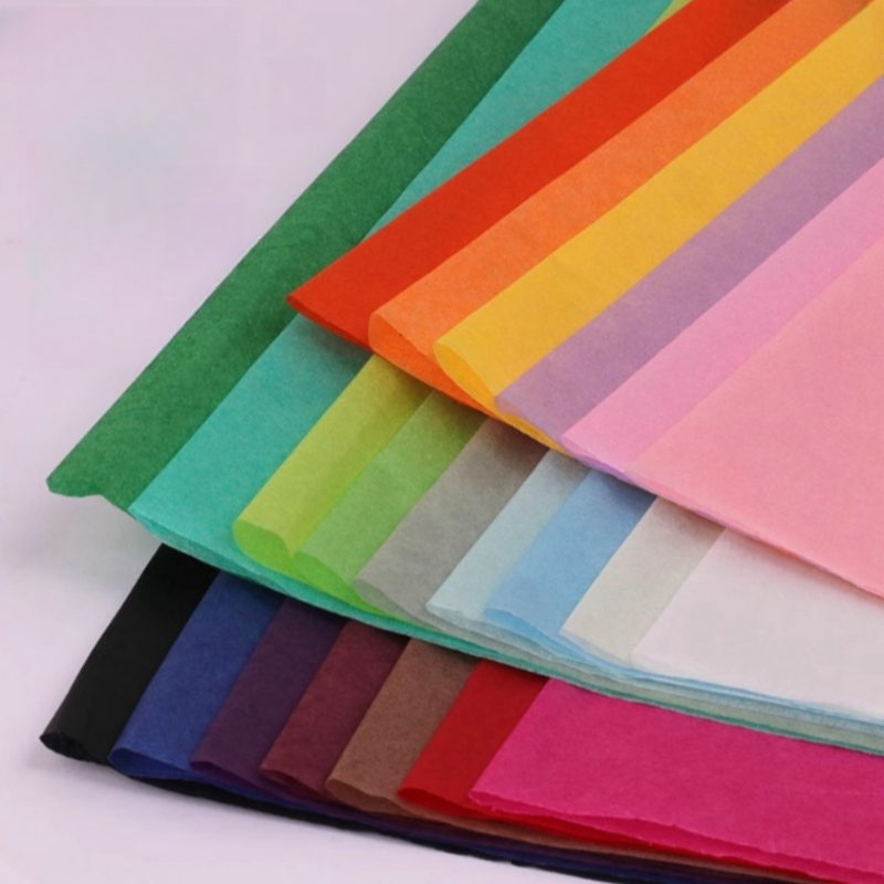 30PCS Colored paper Wrapper Tissue Solid Color Packaging Tissue Bouquet ...