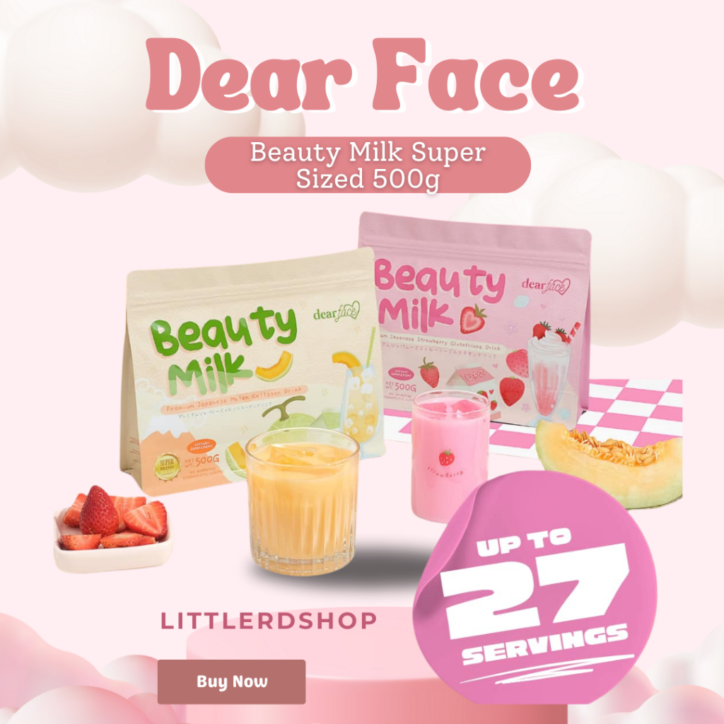 Beauty Milk Super Sized 500g Half Kilo Strawberry and Melon by Dear ...