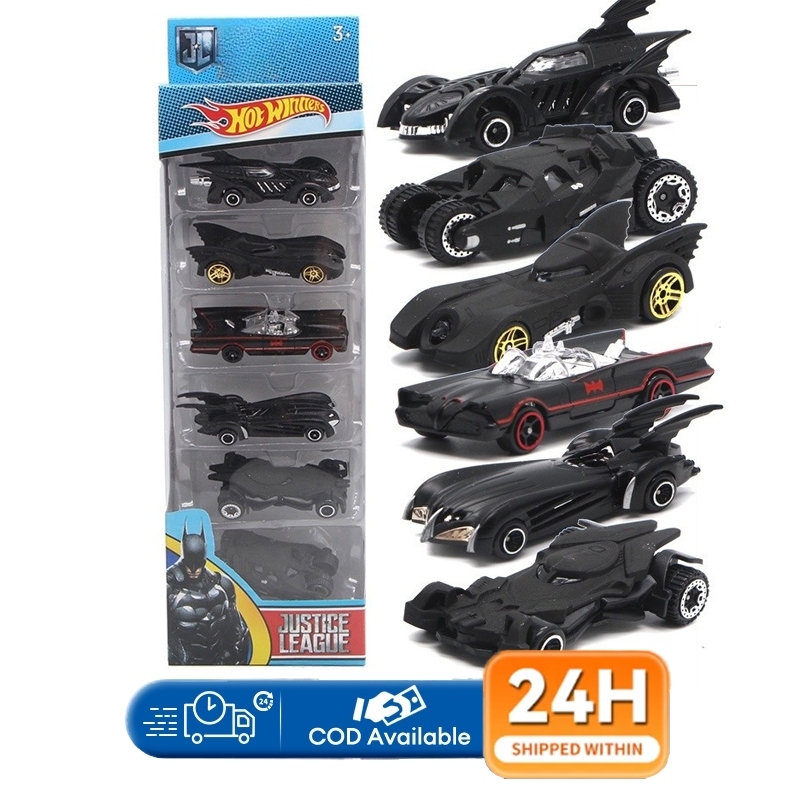 Diecast Car 6pcs/Set Comics Batman Batmobile Die-Cast Cars Wheels Cars ...
