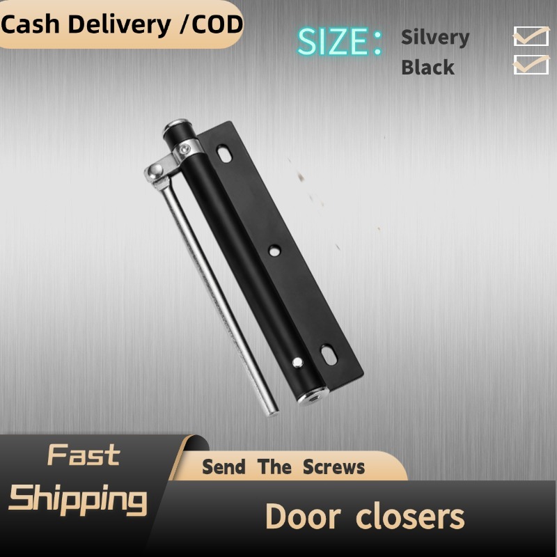 (1PCS) Small stainless steel automatic door closer, heavy-duty door and ...