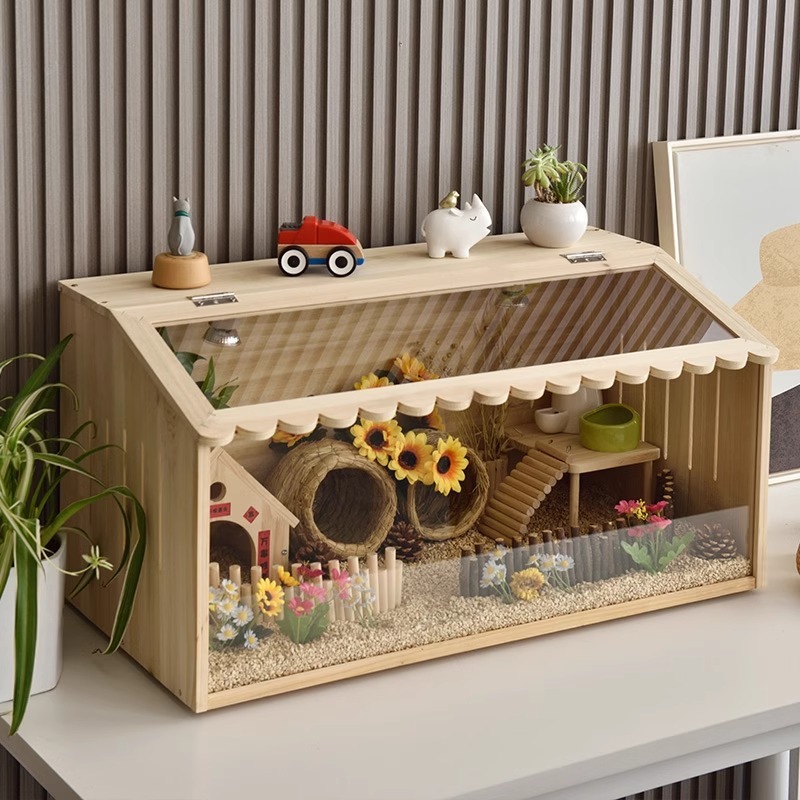 Pet keeping box insulation box Small pet chicken hamster wooden ...