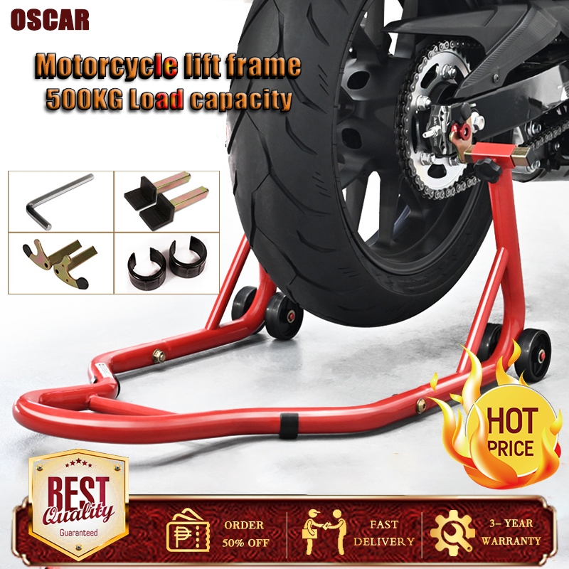 Motorcycle Stand Paddock front rear wheel parking rack repair support ...