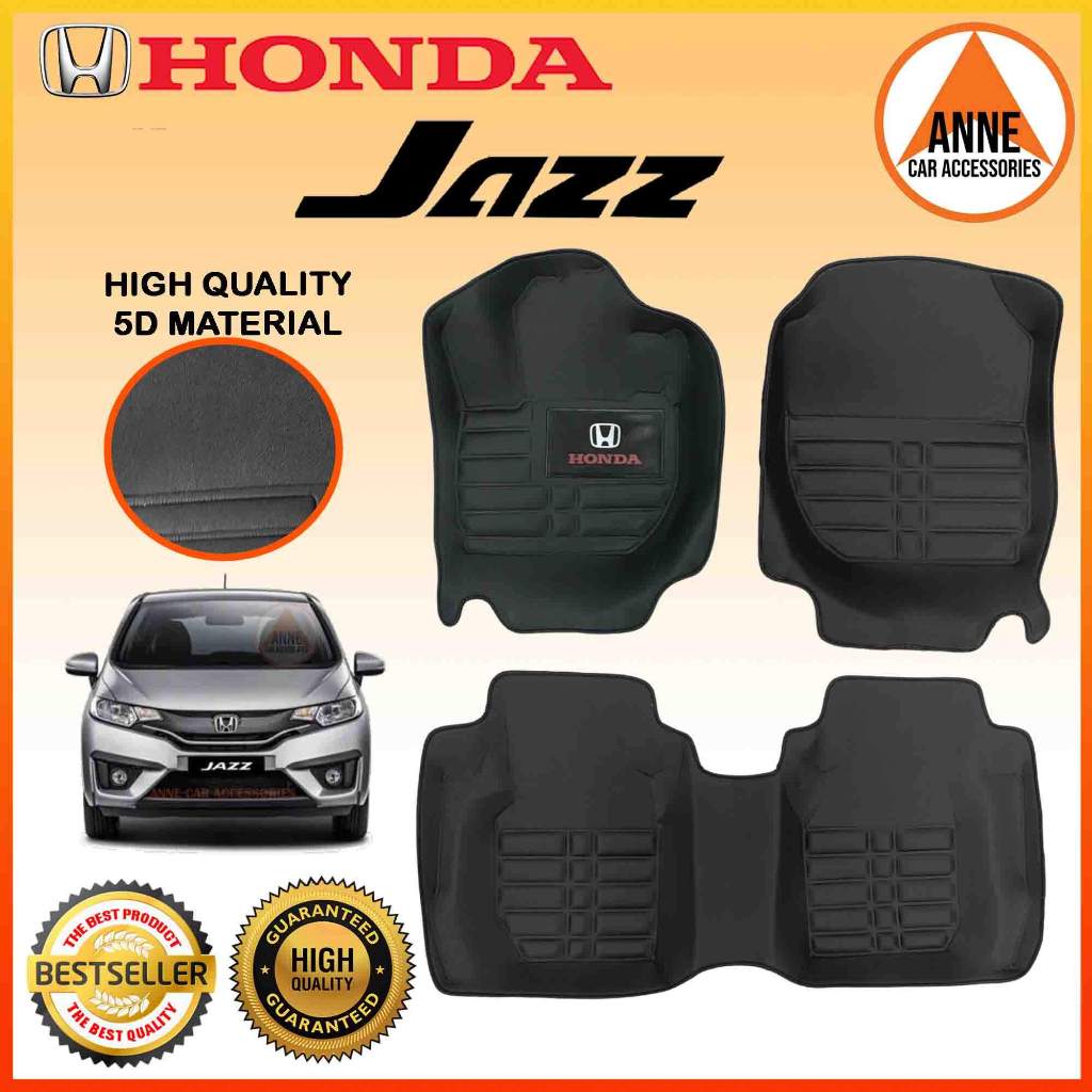 TPE/ 5D Black/ Carbon Fiber/Diamond Deep Dish for Honda Jazz GE 2009