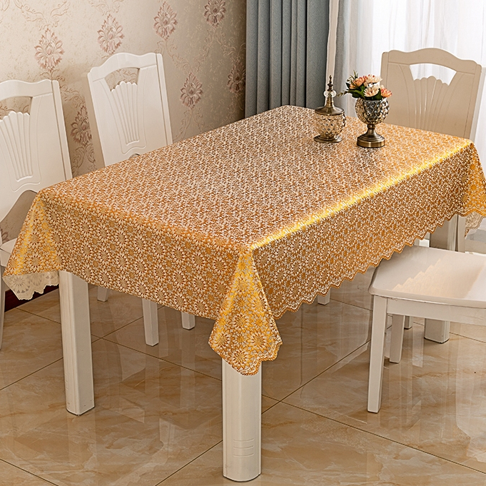 Tablecloth PVC Washable Waterproof Oilproof Table Cover Dining Table