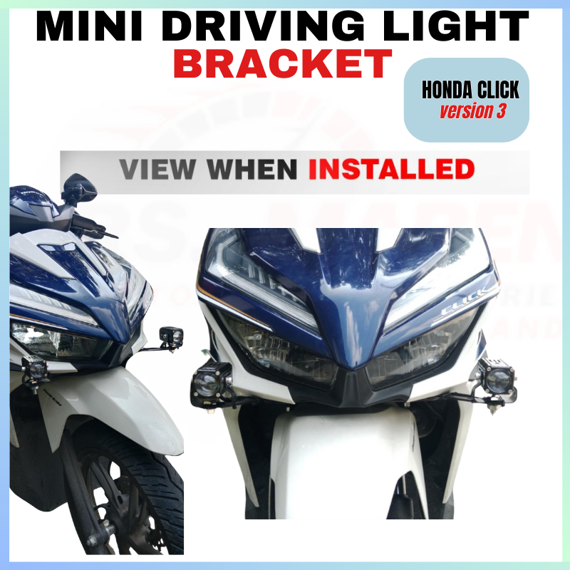 MDL BRACKET FOR HONDA CLICK 125i (V3) LED LIGHT MINI DRIVING LIGHT LED ...