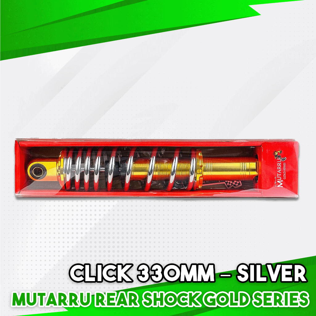 MUTARRU REAR SHOCK GOLD SERIES (CLICK-330MM/MIO-300MM) | Shopee Philippines