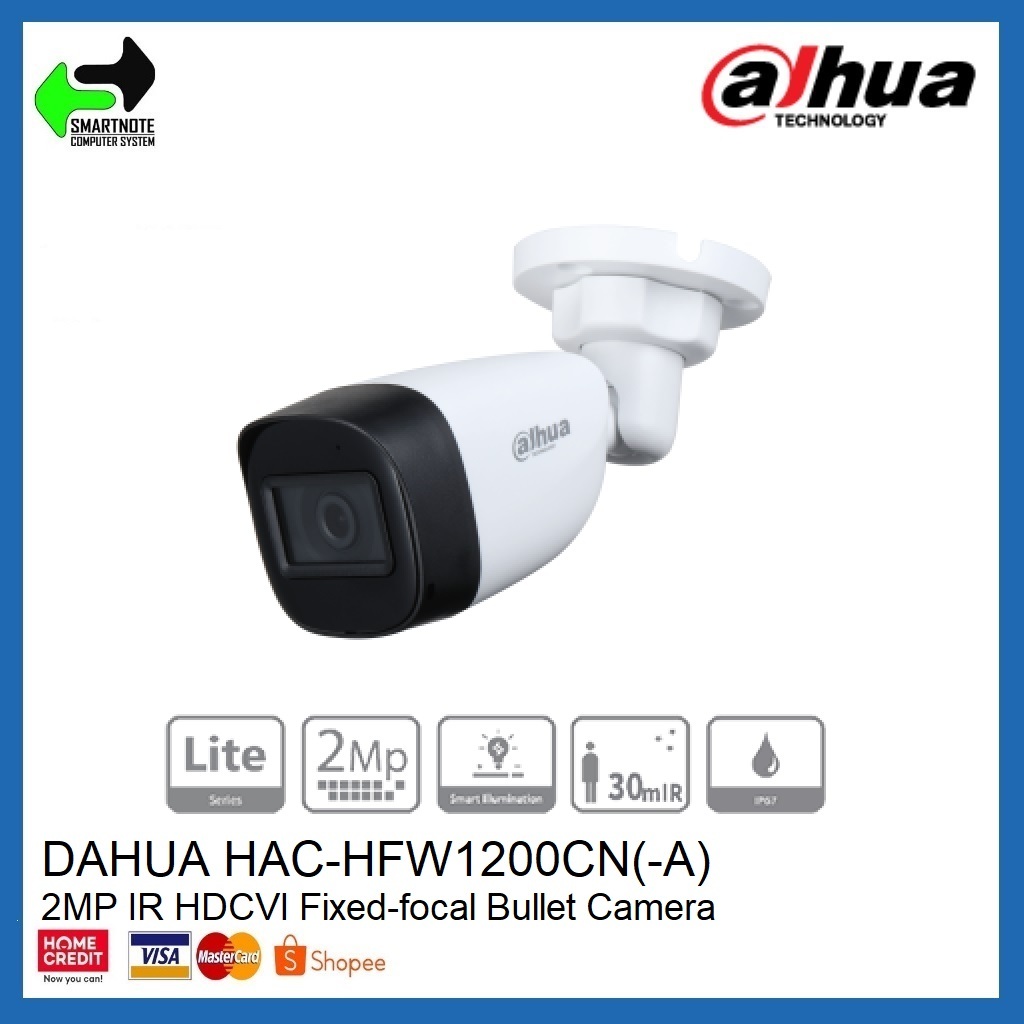 DAHUA DH-HAC-HFW1200CN-(A)-S5/S6 2MP HDCVI IR Bullet Camera | Shopee ...