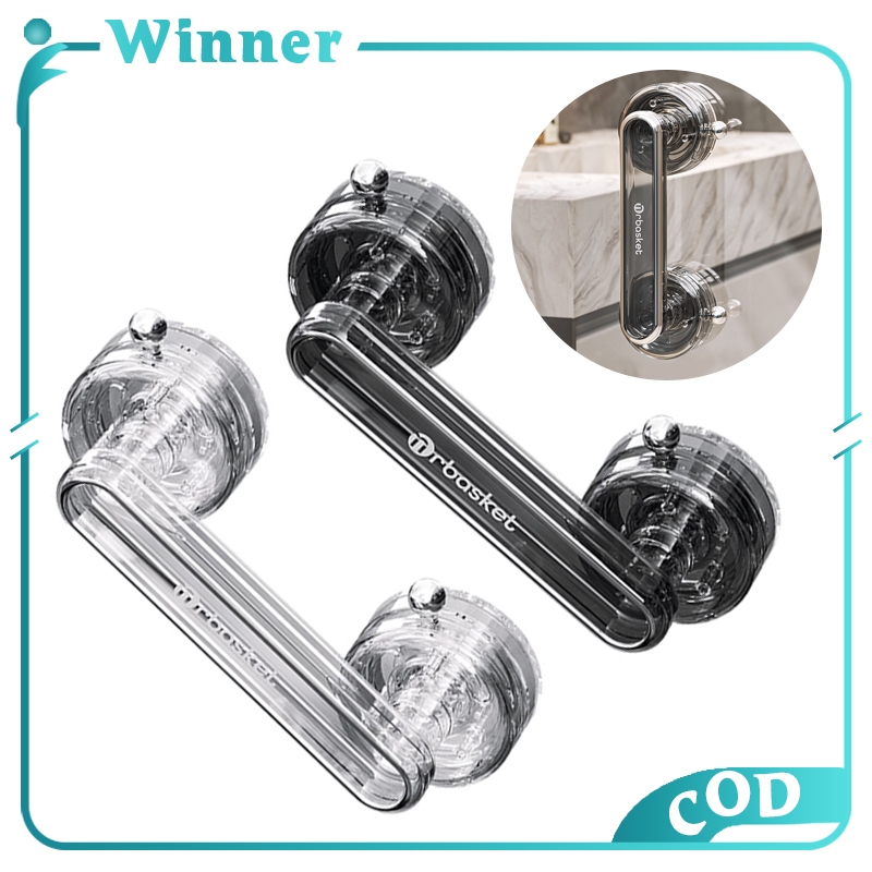Glass Door Sucker Handle Punch-free Waterproof Bathroom Window Door ...
