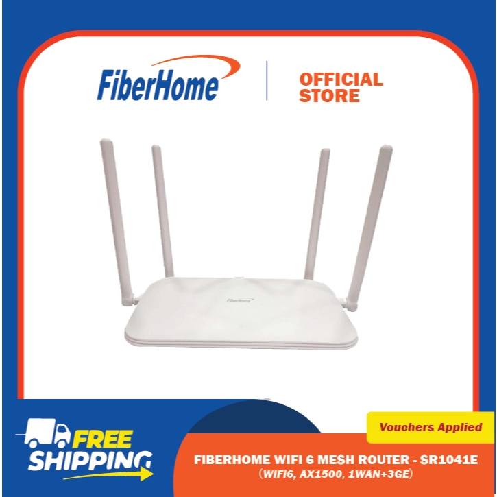 FiberHome FH-WRT-SR1041E AX1500 WIFI 6 MESH ROUTER | Shopee Philippines
