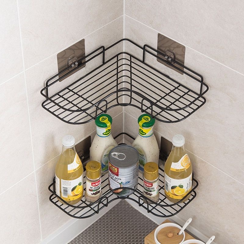 YOICE Kitchen Rack Wall Mounted Condiment Organizer Spice Storage Rack ...