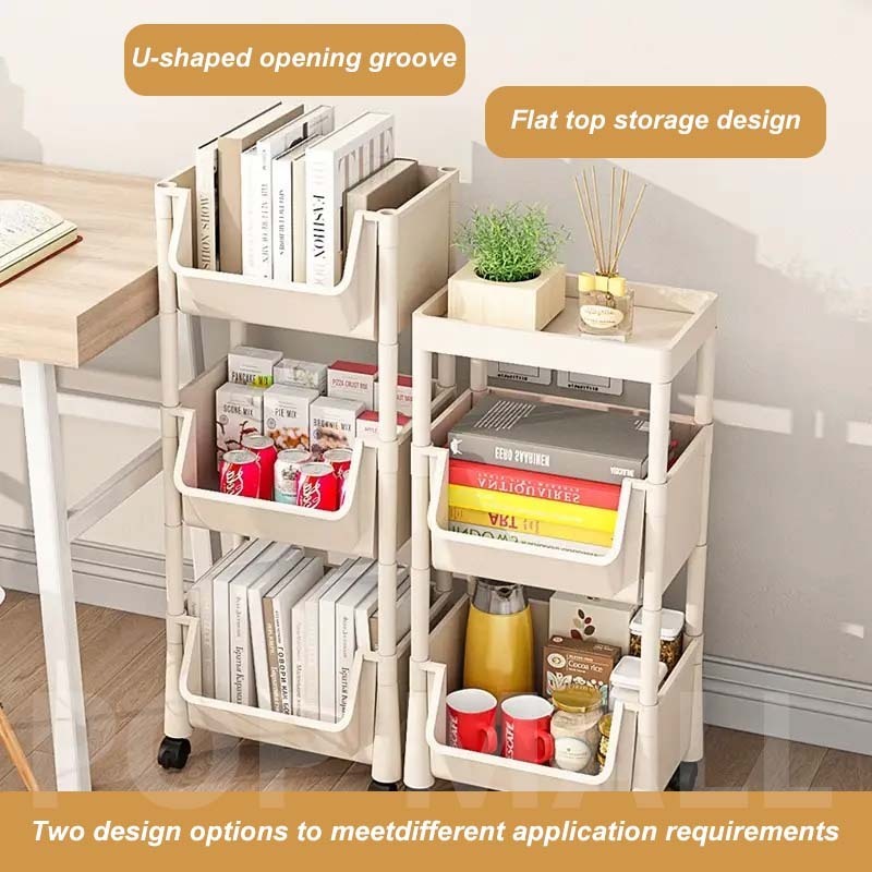 WKX Organizer Rack Trolley Cart Organizer Shelf Table Organizer Storage ...