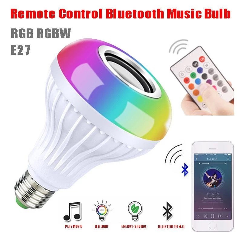 CLARK Bluetooth LED Light Bulb Speaker Music Audio with Sound Function ...