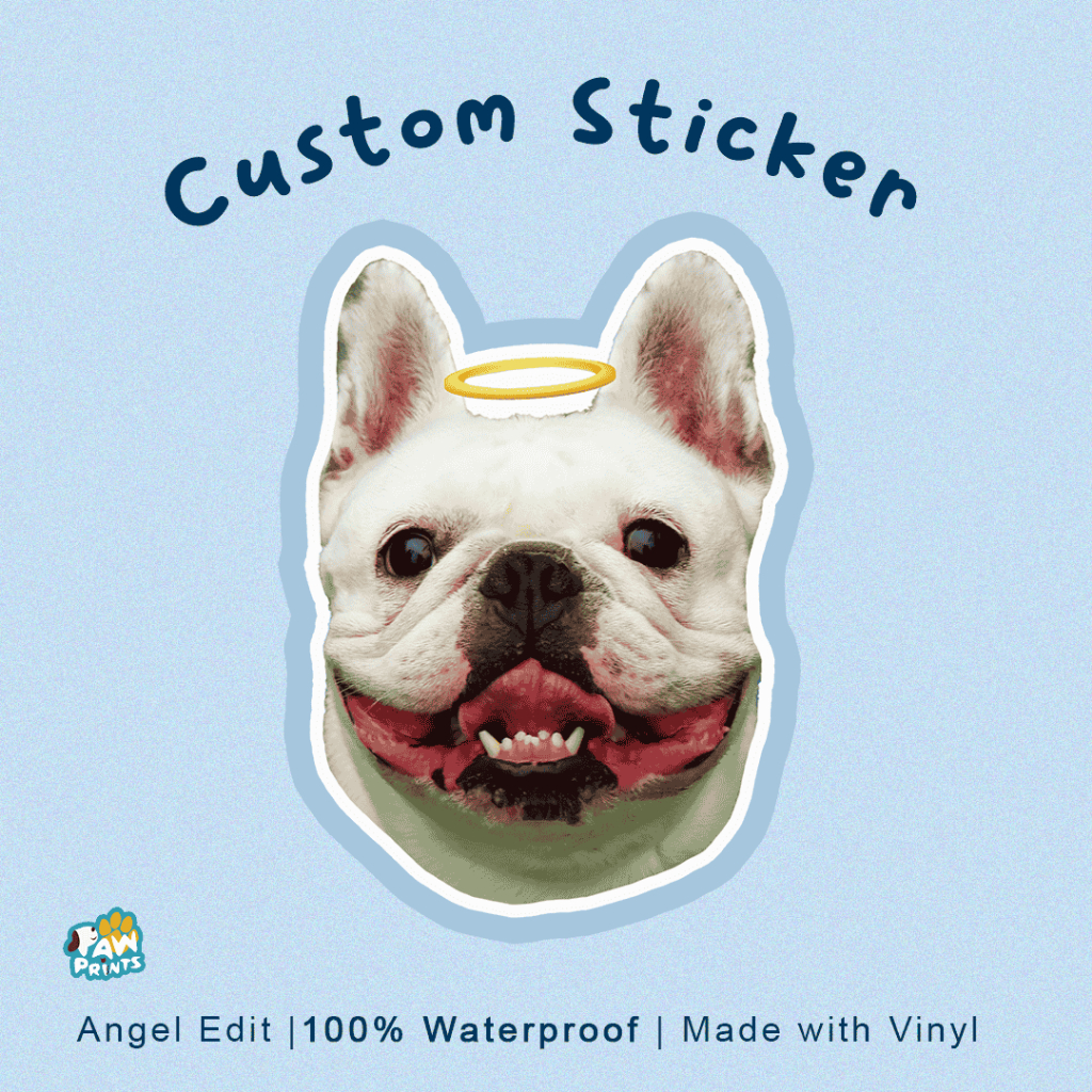 ANGEL DOG EDIT CUSTOM 100% WATERPROOF VINYL STICKERS PETS | Shopee ...