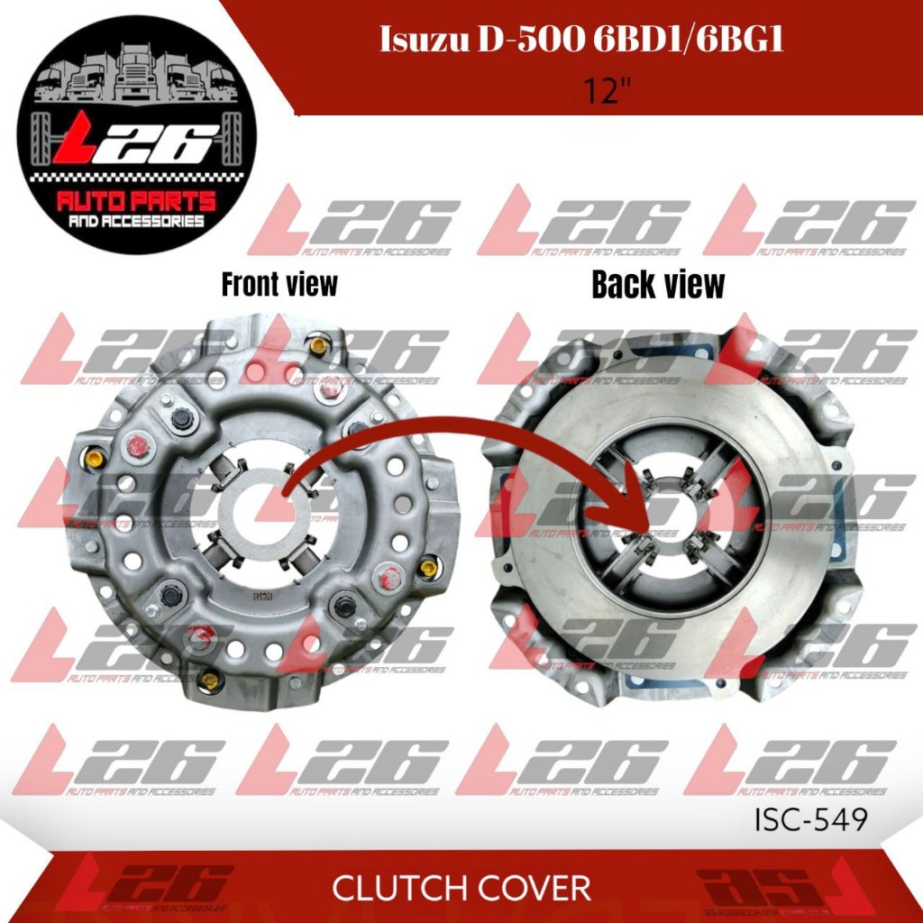 Isuzu D-500 6BD1/6BG1 Clutch Cover Pressure Plate ISC-549 12