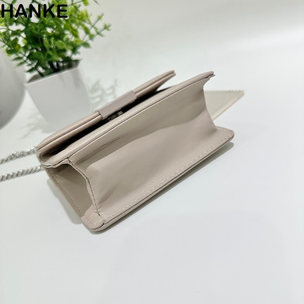 HANKE Micro Chain Crossbody Sling Leather Women Mini Sling Bag | Shopee ...