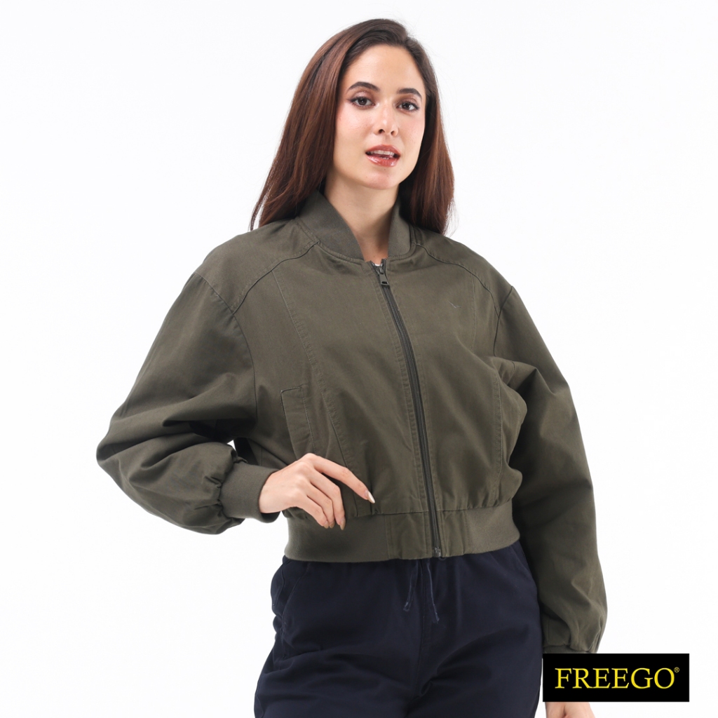 Freego Ladies Bomber Jacket APT10-0043 | Shopee Philippines