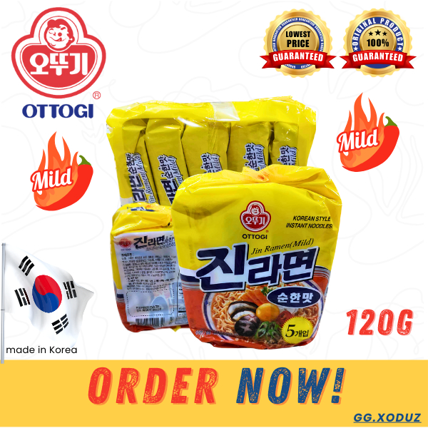 Ottogi Jin Ramen Mild 40x120g – Großpackung