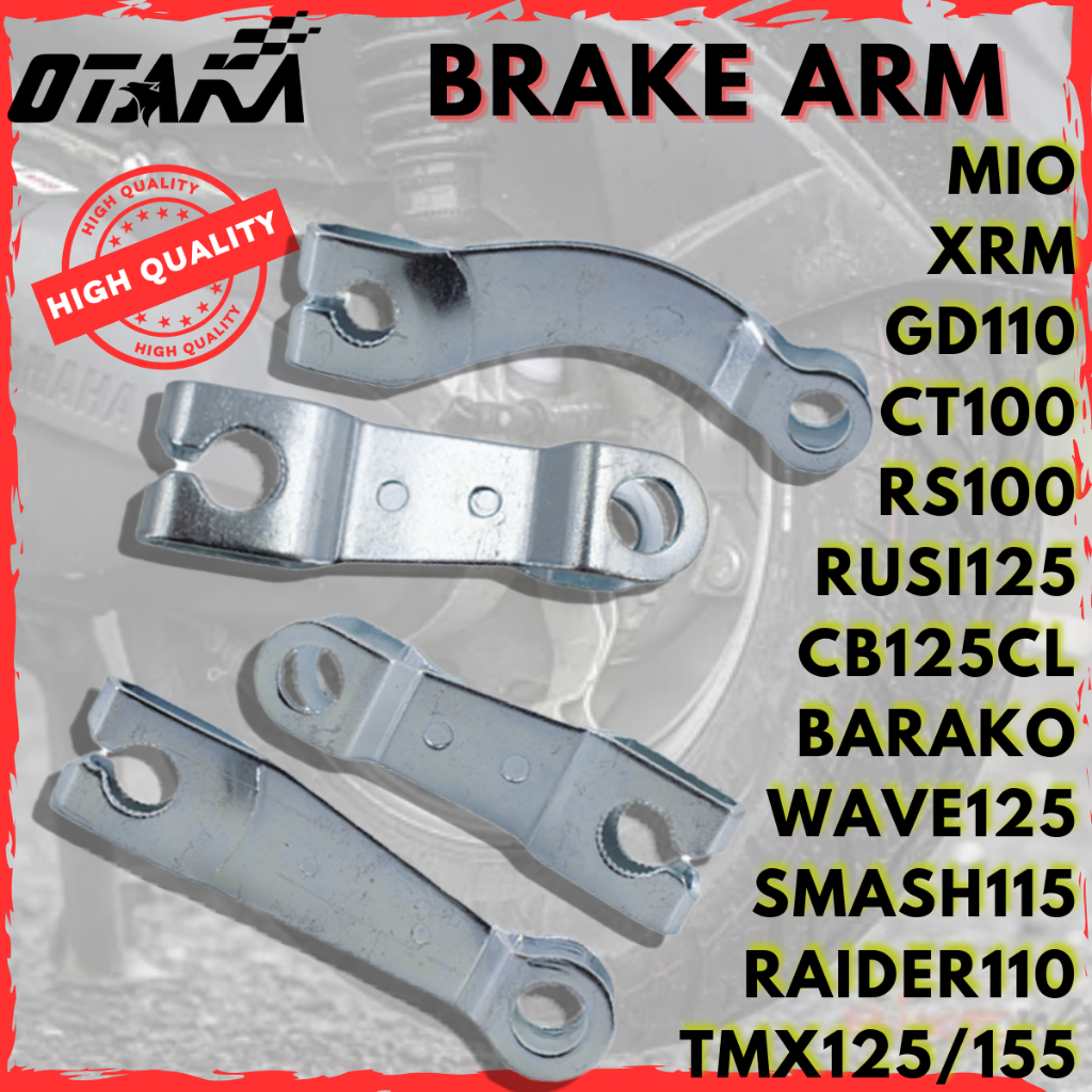 OTAKA BRAKE ARM FRONT & REAR FOR CT/RS/HD3/MIO/SMASH/RAIDER/RUSI/TMX/CB ...