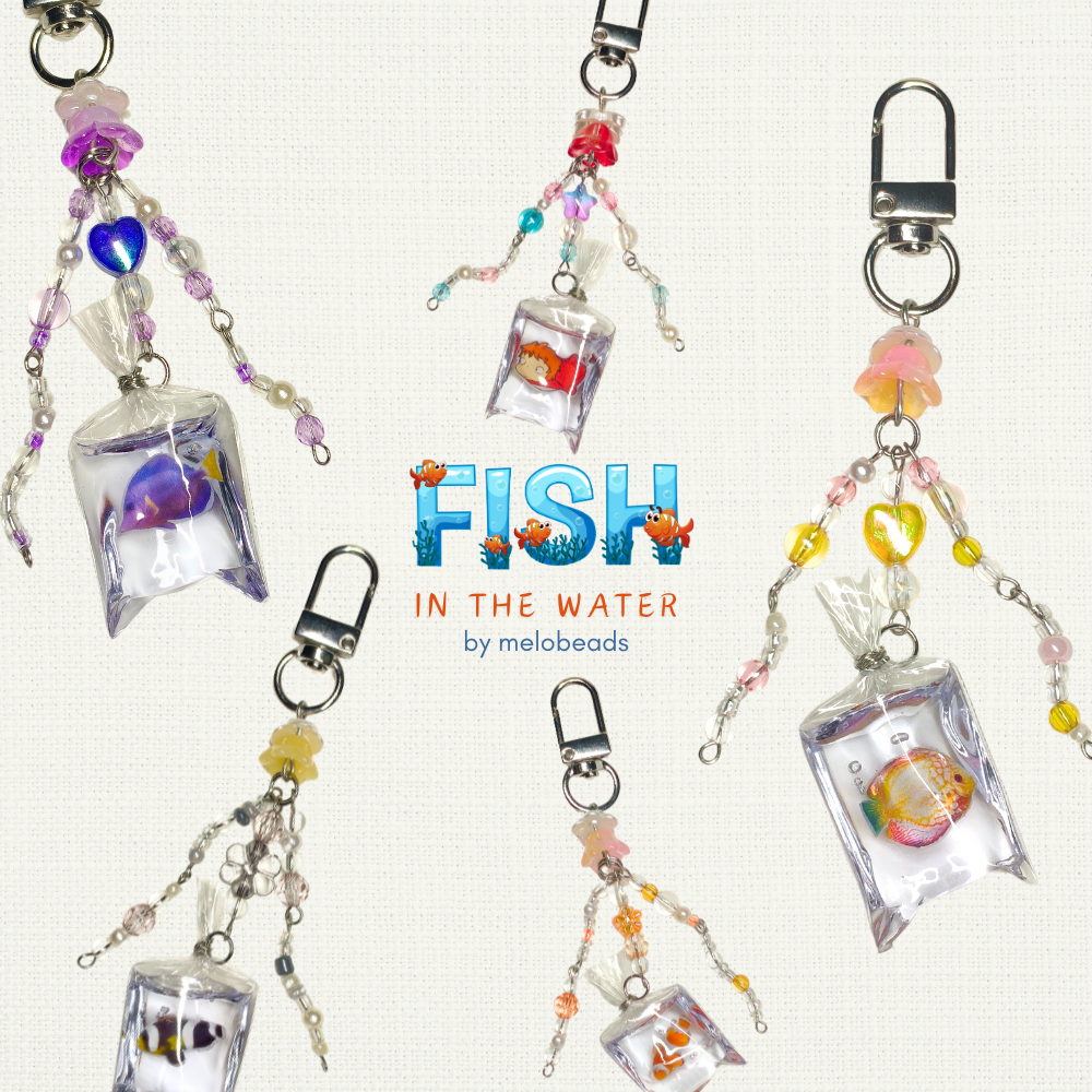 Fish in the water keychain by melobeads | Ponyo fish keychain | Shopee ...