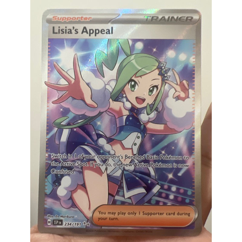 Lisia's Appeal - 234/191 - Full Art Secret Rare Scarlet & Violet: Surging  Sparks - Pokemon TCG | Shopee Philippines