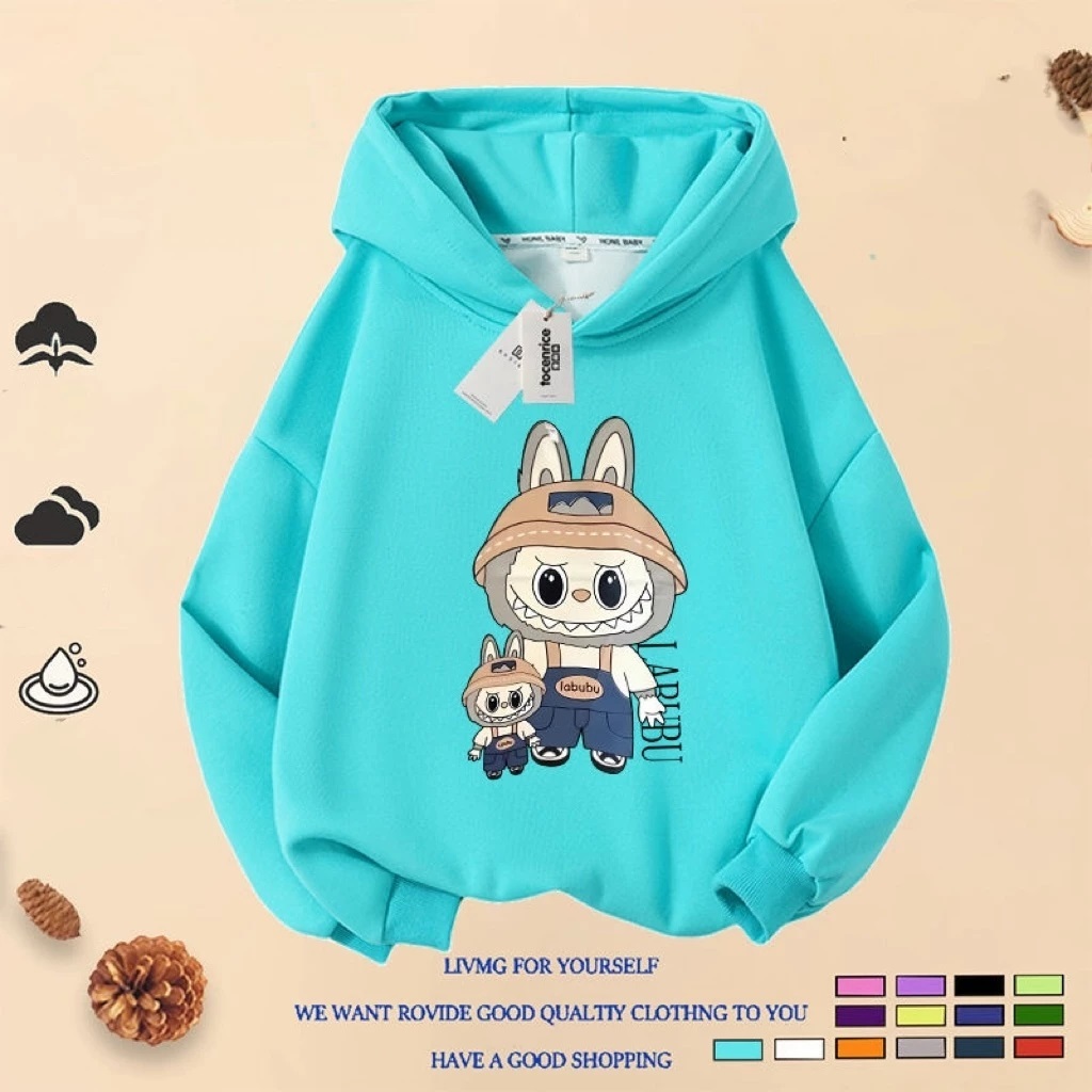 2024 new hoody Labubu Hoodie jacket for women unisex Casual Pullover hoodie Hoody Jacket cotton Shopee Philippines