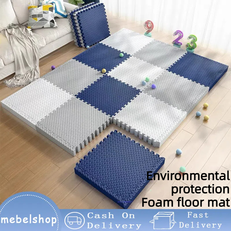60cmx60cm Kids Cold Proof Foam Floor Mat Bedroom Puzzle Mat Anti ...
