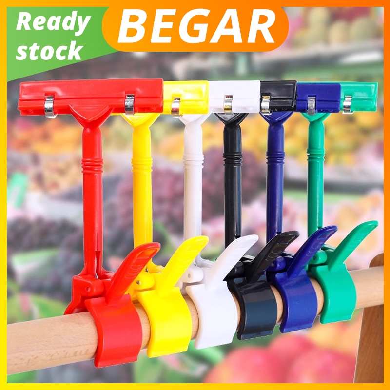 Plastic Merchandise Sign Clip Rotatable Clip Holder Stand Price Display ...