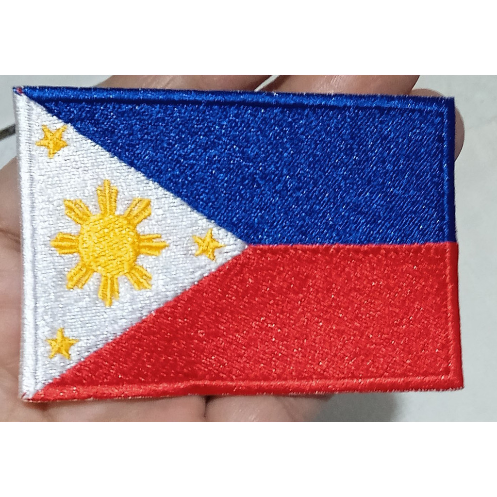 TS23 225 Philippine flag pinas bandera patch embroidery 3inches x ...
