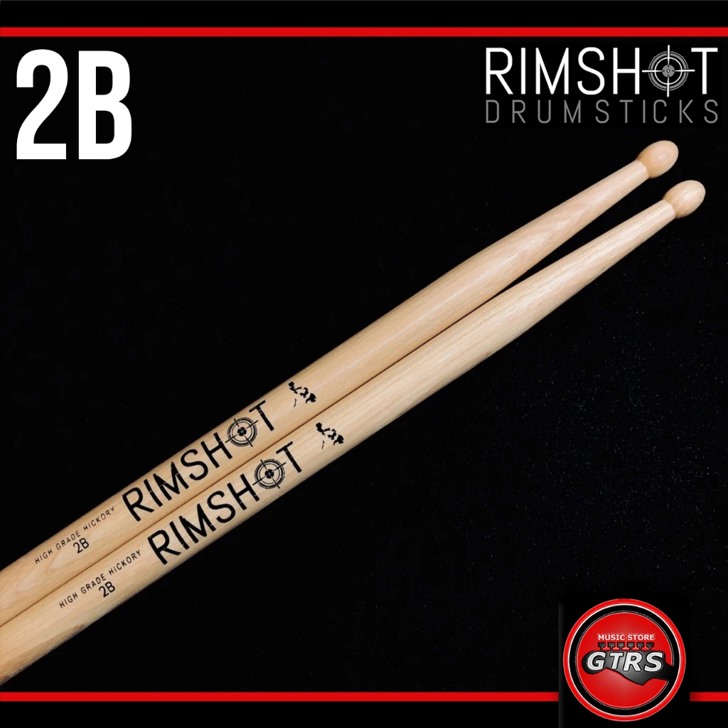 Rimshot Drumsticks - 2B Hickory Drumsticks High Grade Hickory - Made in ...