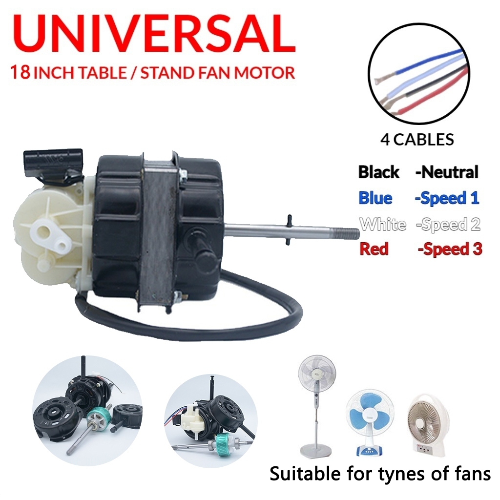 Universal Pure Copper Wire 18 Electric fan motor Double ball bearing ...
